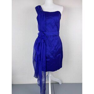 Vintage Jessica McClintock womens 12 blue short formal cocktail homecoming dress